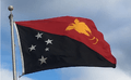 PNG flag on pole