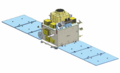 PSLV-C58, XPoSat - Render of XPoSat satellite in deployed configuration