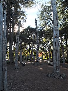 Papua New Guinea Sculpture Garden at Stanford University, central area 2