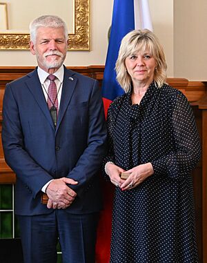 Petr Pavel and Eva Pavlová in 2024
