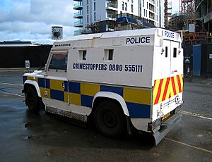 Police Land Rover, Belfast - geograph.org.uk - 1451374