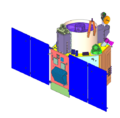 Render of Cartosat-3 satellite in deployed configuration