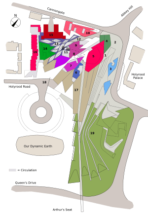 Scottish Parliament site plan