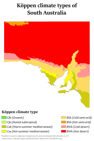 South Australia Köppen