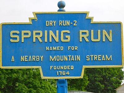 Spring Run Keystone Marker FranCo PA