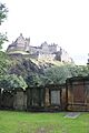 St Cuthberts Churchyard looking towards Edinburgh Castle