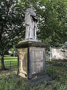 Statue Of Doctor John Alderson Outside Hull Royal Infirmary