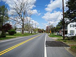 Community as shown along Old Summit Bridge Road in April 2021