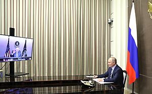 Talks between Vladimir Putin and President of the United States Joseph Biden
