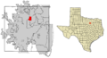 Tarrant County Texas Incorporated Areas Watauga highlighted