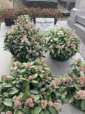 Tombe du peintre Georges Mathieu