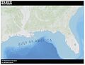 U.S. Geological Survey map of the Gulf of America, 2025