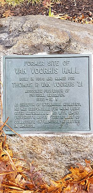 Van Voorhis Hall plaque