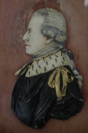 Wax profile of Lord Hillsborough (1718-93)