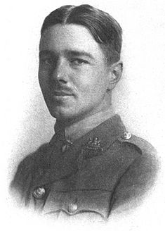 A plate from his 1920 Poems by Wilfred Owen, depicting him