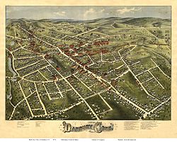 1875 Danbury picture map