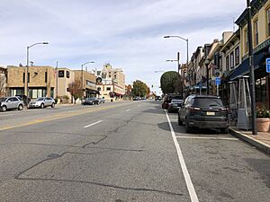 2022-10-28 12 00 59 View northeast along Fayette Street just northeast of First Avenue in Conshohocken, Montgomery County, Pennsylvania
