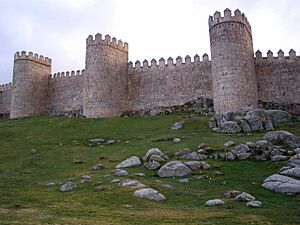 Avila - Murallas, Paseo de la Ronda Vieja 06