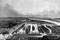 Birdseye View of the London Docks. ILN 1845