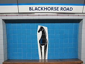 Blackhorse Road tube station – ceramic tiles