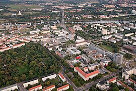 Blick auf die Otto-von-Guericke Universität Magdeburg