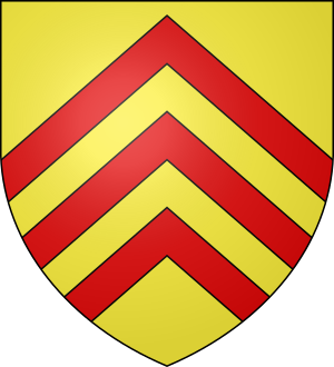 Arms of the de Clare family, adopted at the start of the age of heraldry c.1200-1215
