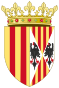 Coat of Arms of Eleanor of Sicily, Queen of Aragon.svg