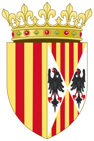 Coat of Arms of Eleanor of Sicily, Queen of Aragon