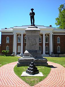 The Surry County Courthouse and Confederate monument are listed on the National Register of Historic Places.