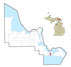 Location within Chippewa County