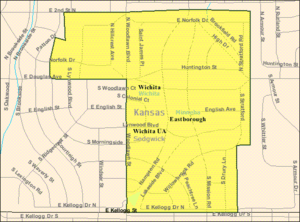 Detailed map of Eastborough, Kansas