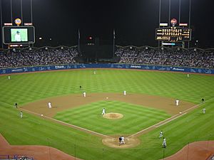 Dodger Stadium at Night - September 2002