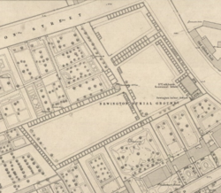 East Preston Street Burial Ground in 1845