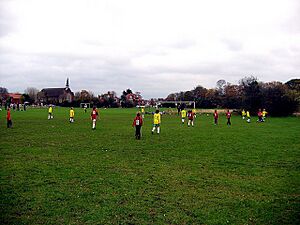 Football match, Wanstead Flats - geograph.org.uk - 1593630