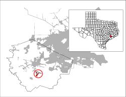 Location of Fairchilds, Texas