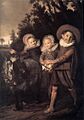 Frans Hals - Three Children with a Goat Cart - WGA11064
