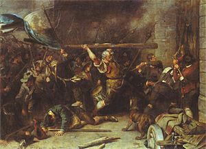 Franz Defregger (1881) Der Schmied von Kochel am Weihachtsmorgen 1705