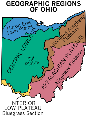 Geographic regions ohio