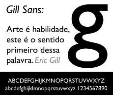 GillSans-exemplo