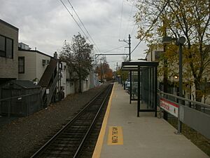 The platform at Glenbrook station
