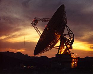 DSS 14 "Mars" antenna at Goldstone Deep Space Communications Complex