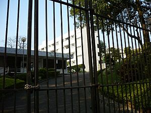 Gun Club Hill Barracks seen through the front gate, ca. 2009