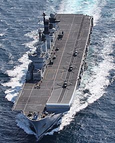 HMS Illustrious at Speed MOD 45155641