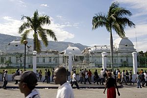 Haiti National Palace damaged