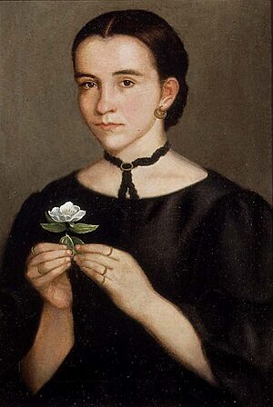 Hermenegildo Bustos - Portrait of Dolores Hollos