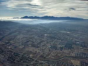 Hesperia and the California Aqueduct from the air