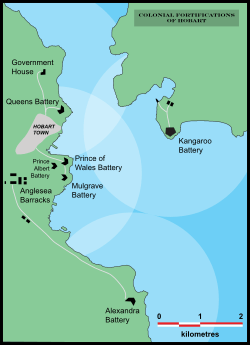 Hobart Forts Map.svg