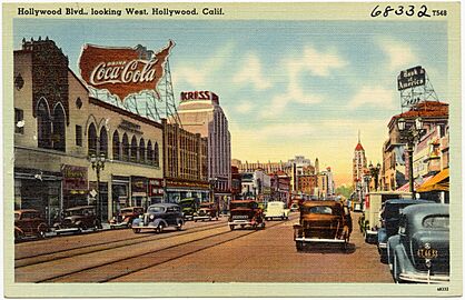Hollywood Blvd., looking west, Hollywood, Calif (68332)