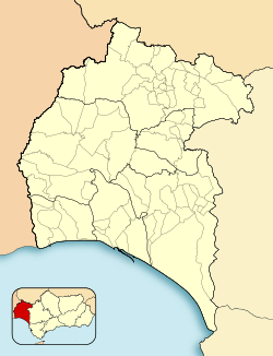 Almonaster la Real is located in Province of Huelva
