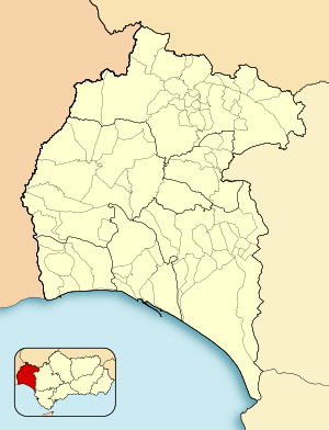 Location in the Province of Huelva